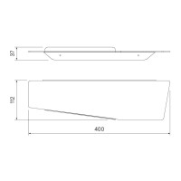 Полка 40 см IDDIS Slide SLISC00i44