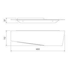 Полка 40 см IDDIS Slide SLISC00i44
