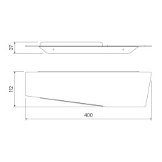 Полка 40 см IDDIS Slide SLISC00i44