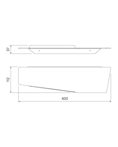 Полка 40 см IDDIS Slide SLISC00i44
