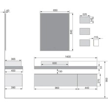 Полочка 22,5 см Velvex Felay pkFEL.25-43.21