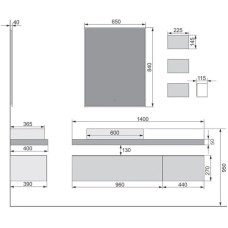 Полочка 22,5 см Velvex Felay pkFEL.25-43.21