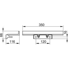 Полочка 35 см KEUCO Reva 12858370000