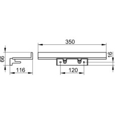 Полочка 35 см KEUCO Reva 12858370000
