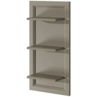 Панель с полками серый матовый Caprigo Jardin 10470-B021