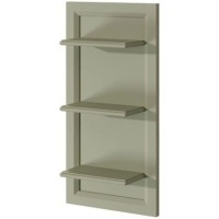 Панель с полками фисташковый матовый Caprigo Jardin 10470-B059