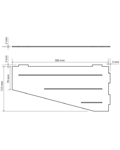 Полка 30 см Bemeta Cytro 101302400