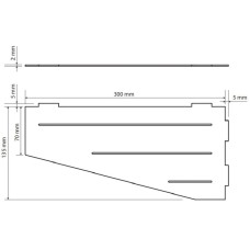 Полка 30 см Bemeta Cytro 101302405
