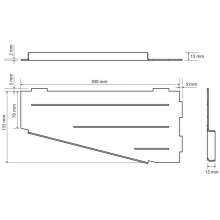 Полка 30 см Bemeta Cytro 101302410