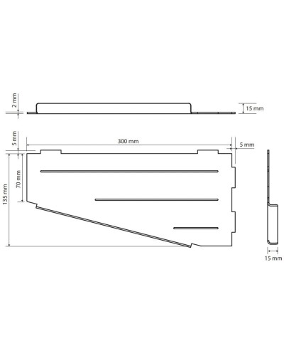 Полка 30 см Bemeta Cytro 101302410