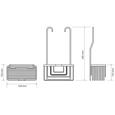 Полка 25 см Bemeta Cytro 153308332