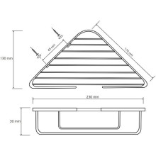 Полка корзина Bemeta Cytro 104308172 угловая Хром