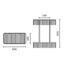 Полка 30 см AltroBagno AltroBagnoB082602Cr
