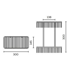 Полка 30 см AltroBagno AltroBagnoB082602Cr