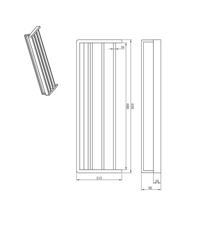 Полка с полотенцедержателем AltroBagno Aperto 081503 NeOp