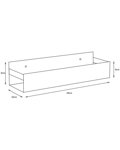 Полка 35 см Boheme Q 10965-NB