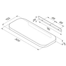 Полка 30 см Am.Pm Func A8F37622