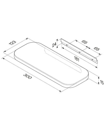 Полка 30 см Am.Pm Func A8F37622