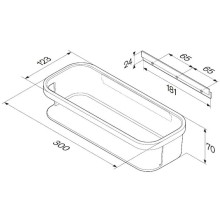 Полка 30 см Am.Pm Func A8F53100