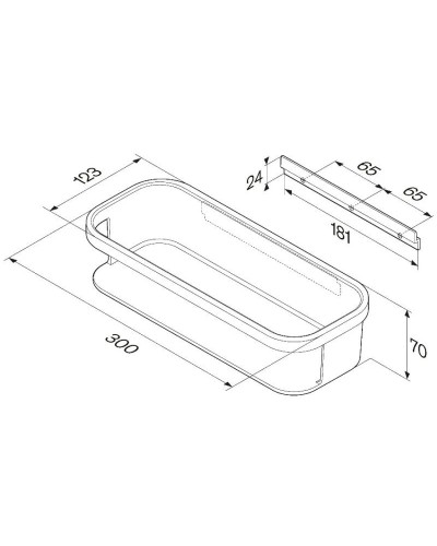 Полка 30 см Am.Pm Func A8F53100