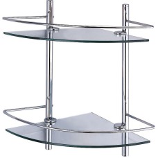 Стеклянная полка WasserKRAFT K-3122 угловая Хром