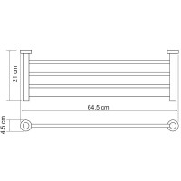 Полка для полотенец WasserKRAFT Donau K-9411 Хром