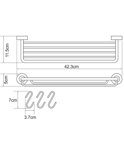 Полка корзина WasserKRAFT Donau K-9415 Хром
