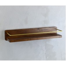 Деревянная полка Bronze de Luxe Forest 10711G Орех Золото матовое