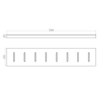 Полка для ванной WONZON & WOGHAND, Глянцевое золото (WW-9127-LG)