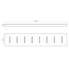 Полка для ванной WONZON & WOGHAND, Темный графит (WW-9127-GM)