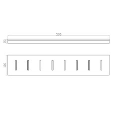 Полка для ванной WONZON & WOGHAND, Темный графит (WW-9127-GM)