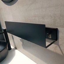 Металлическая полка Aquanet Магнум 50 274189 Черная матовая