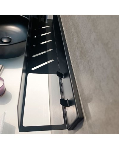 Металлическая полка Aquanet Магнум 50 274189 Черная матовая