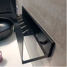 Металлическая полка Aquanet Магнум 50 274189 Черная матовая