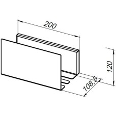 Металлическая полка Aquanet Магнум 20 302229 Белая матовая