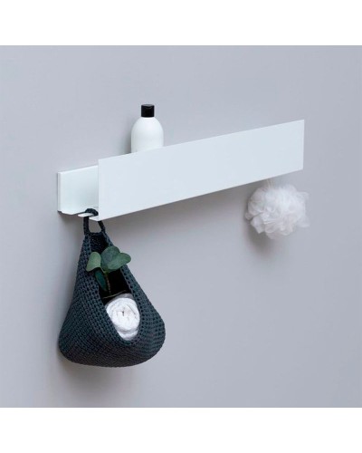 Металлическая полка Aquanet Магнум 70 302233 Белая матовая