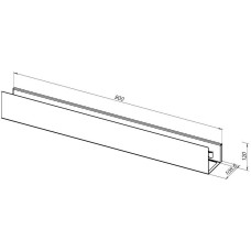 Металлическая полка Aquanet Магнум 90 302234 Белая матовая