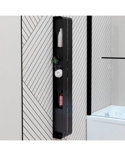 Металлическая полка Aquanet Магнум 20х130 302228 Черная матовая