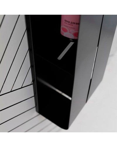 Металлическая полка Aquanet Магнум 20х130 302228 Черная матовая