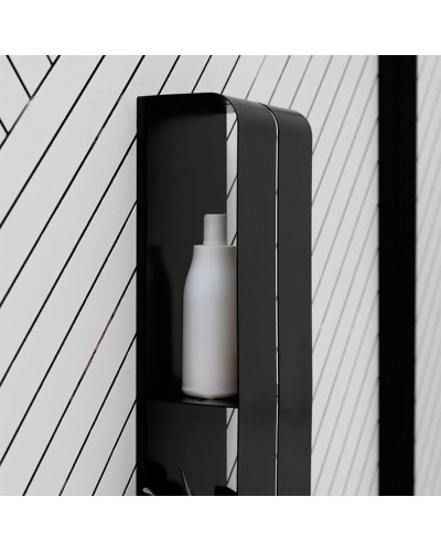 Металлическая полка Aquanet Магнум 20х130 302228 Черная матовая