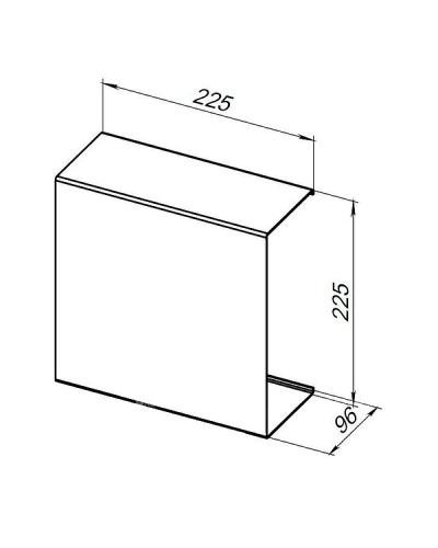 Металлическая полка Aquanet Магнум 22.5 302223 Черная матовая