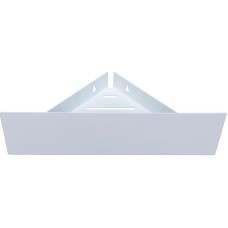 Металлическая полка Aquanet Магнум 28 302237 угловая Белая матовая