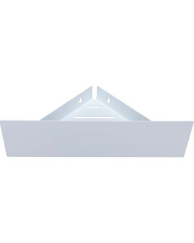 Металлическая полка Aquanet Магнум 28 302237 угловая Белая матовая