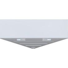 Металлическая полка Aquanet Магнум 28 302237 угловая Белая матовая