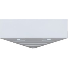 Металлическая полка Aquanet Магнум 28 302237 угловая Белая матовая