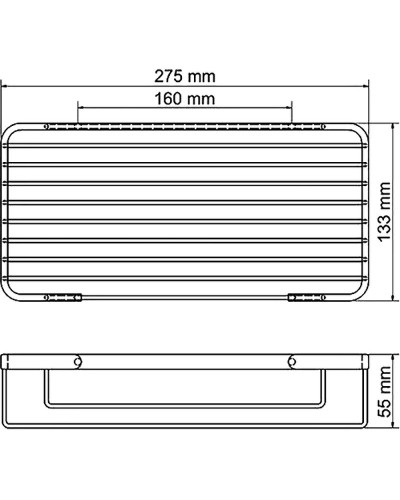 Полка корзина WasserKRAFT K-72222 Хром
