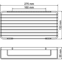 Полка корзина WasserKRAFT K-72233 Хром