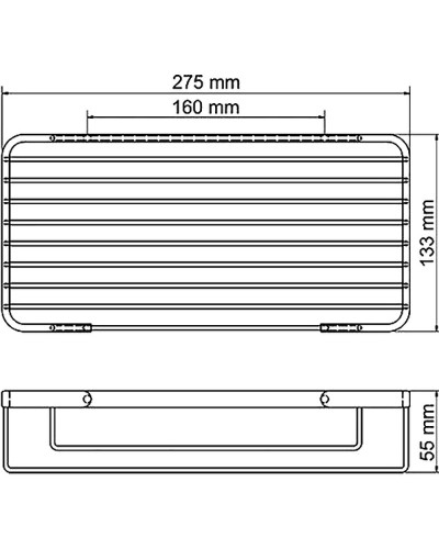 Полка корзина WasserKRAFT K-72233 Хром