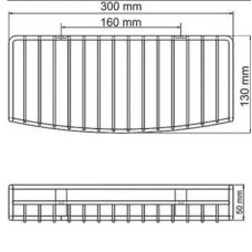 Полка корзина WasserKRAFT K-141133 Хром