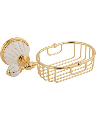 Полка корзина Migliore Olivia 17533 Золото Белый
